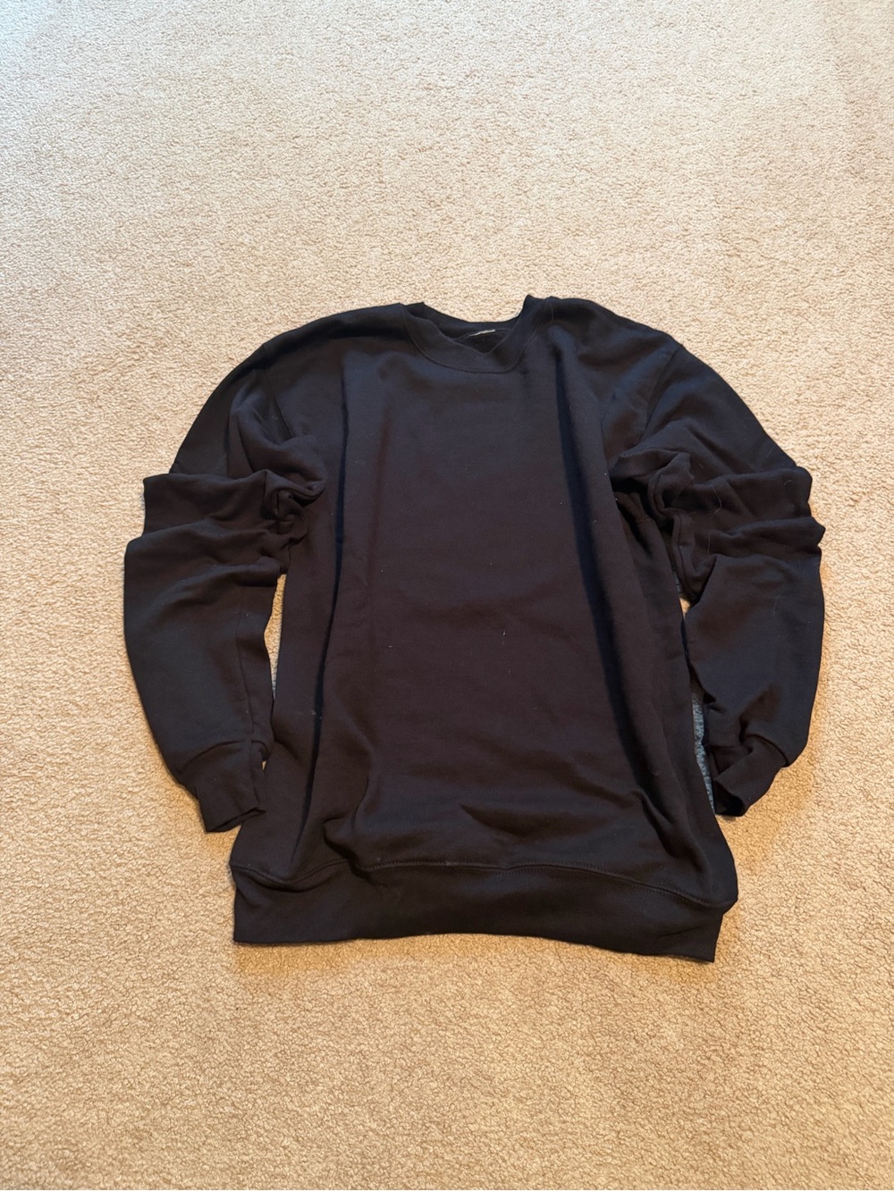 Men's Black Crewneck Sweater